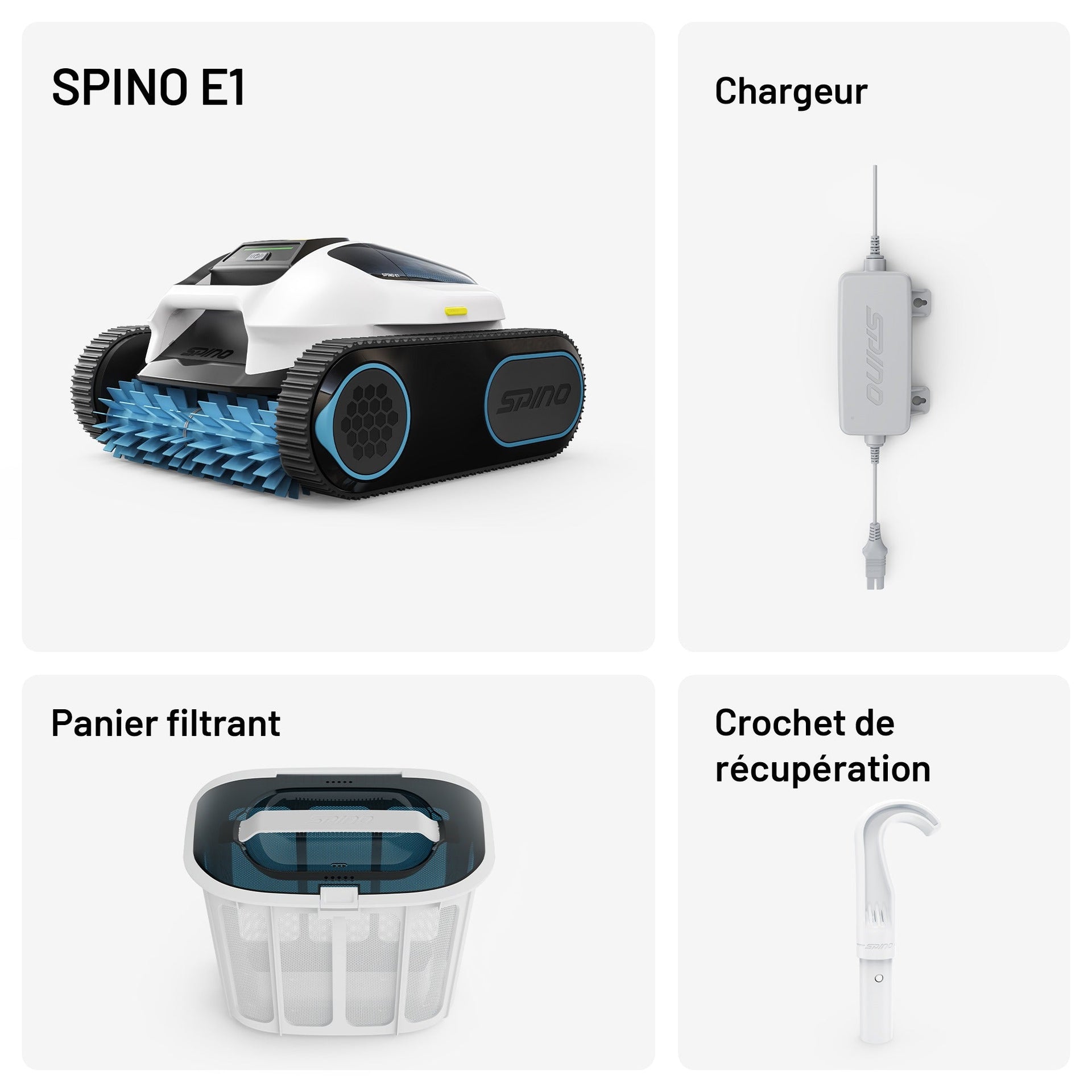 SPINO E1 Akku-Poolroboter – kabellose Reinigung für kristallklares Wasser
